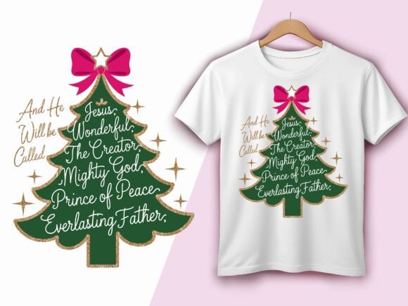 Christian Christmas Names of Jesus Tees: A Strategic Graphic Design Asset for Holiday Branding