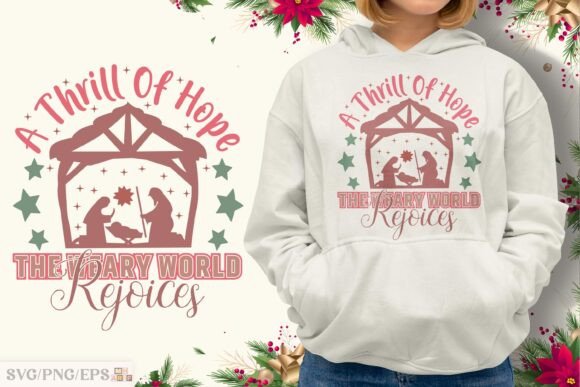 Christmas Christian SVG Nativity Graphics & T-Shirt Designs