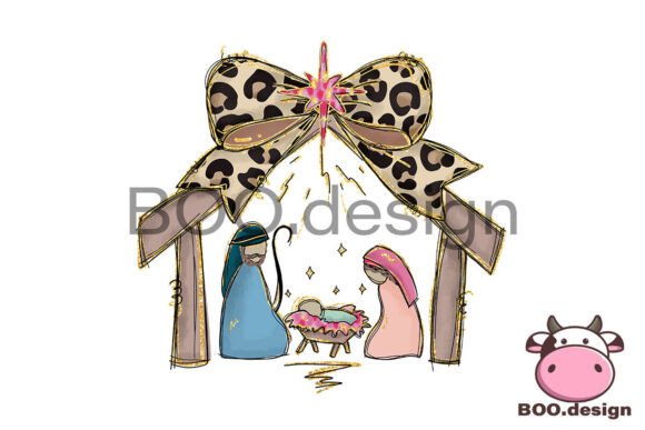 Coquette Jesus Christmas PNG: Festive Graphics for T-Shirt Designs & Seasonal Branding