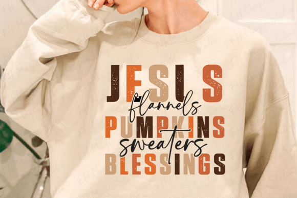 Jesus Flannels Pumpkins: Graphics for T-Shirt Designs