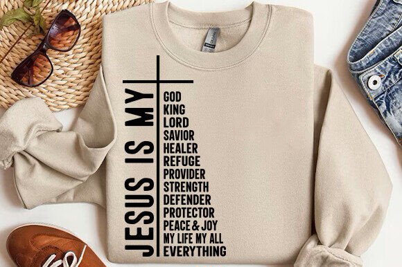 Jesus is My Lord SVG: Faith-Inspired Graphics for T-Shirt Designs