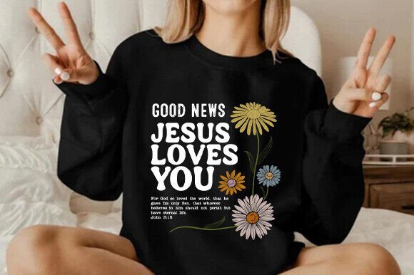 Jesus Loves You SVG: A Heartfelt Graphic for T-Shirt Designs & Marketing Visuals