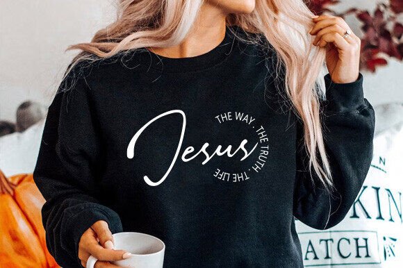 Jesus Png, Jesus the Way the Life SVG: Faith-Inspired Graphics for Meaningful T-Shirt Designs