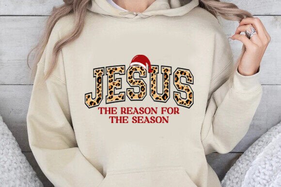 Jesus the Reason for the Season SVG PNG – Festive Graphics for T-Shirt Designs & Craft Projects