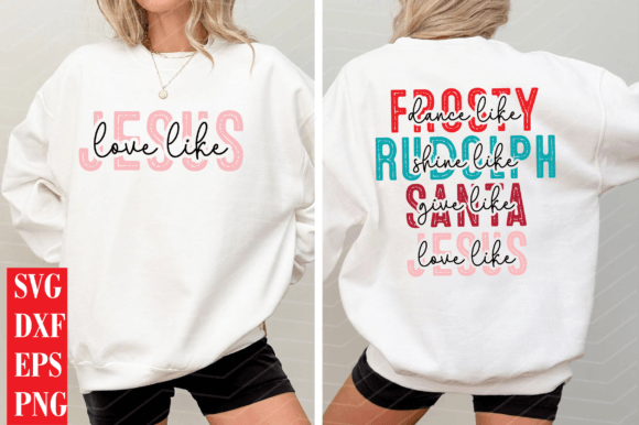 Love Like Jesus Christmas SVG: Festive Graphics for Heartfelt T-Shirt Designs